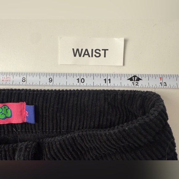 Empyre Pants Women 2 Black ‘Tori’ Corduroy Relax Loose Baggy Skate Straight Leg - Picture 8 of 10